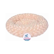 Pet Pretty Simit Yatak Peluş Beyaz 55x55cm