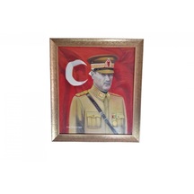 Atatürk El Yapımı Yağlı Boya Tablosu