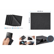 4 Adet Büyük Boy Xxl Mikrofiber Gözlük Tablet Telefon Temizleme Mendili 40 40 Cm