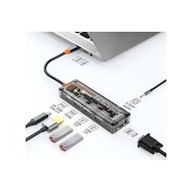 Ally 6in1 Type-c To Usb3.0 + Usb2.0 + Type-c Pd 100w + Hdmı + Vga