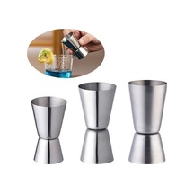 Ankatek Tasarım Paslanmaz Ölçü Kafalı Kabı Dostu Çift Çevre Çelik 50ml 25ml & Zc Gümüş Gümüş