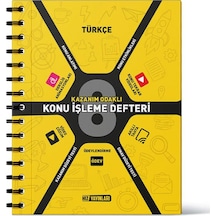8. Sınıf Türkçe Konu İşleme Defteri- Hız Yayınları
