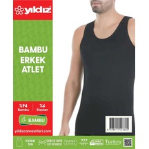 6'li Paket Erkek Bambu Likralı Erkek Atlet 1 Adet Bambu Çorap Hediyeli 001