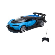 1:16 Ölçek Uzaktan Kumandalı Bugatti Chiron Işıklı Şarjlı Mavi