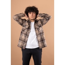 Bican Çift Cepli Oversize Erkek Oduncu Gömlek (513379186)