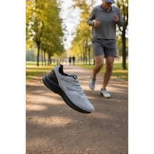 Enoch Erkek Koşu Ve Yürüyüş Spor Ayakkabı Hafif Fileli Sneaker Performans Serisi Gri