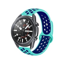 Huawei Gt2 46mm Krd-02 22mm Silikon Kordon - Turkuaz-mavi