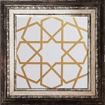 Armada Çini 20X20 Cm Sp 89 Beyaz Metalik Kütahya Çinisi Pano