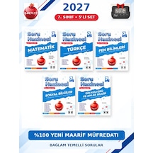 Soru Hazinesi 2027 7.sınıf Tüm Dersler M-t-f-s-d %100 Maarif Model Bağlam Temelli Soru Hazinesi Seti+kronometre