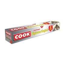 Cook Alüminyum Folyolu Kesilmiş Çok Amaçlı Pişirme Kağıdı 30 Cm - 8'li