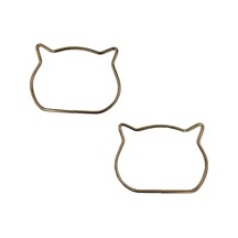 Kedi Şeklinde Metal Çanta Sapı Gold