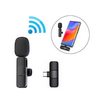 Ally K8 Lightning İphone Tak Konuş Wireless Kablosuz Mini Yaka Mikrofonu Canlı Yayın Mikrofonu- 5775