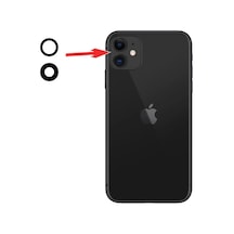 İphone 11 Kamera Camı Lensi Seti Siyah