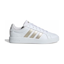 Adidas Grand Court Base 3.0 Beyaz Kadın Sneaker Beyaz-altın