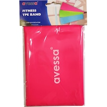 Pembe Hafif Direnç Pilates Yoga Spor Egzersiz Direnç Lastiği 1500x15x0,3 Mm Pembe