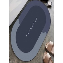 Buççin Online Mağaza Sihirli Su Emici Kaydırmaz Banyo Paspası Banyo Ayak Matı Mavi Kauçuk Orta 6 - 12 Mm Mavi Çok Renkli