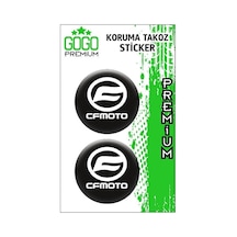 Gogo Koruma Takozu 2'li Damla Sticker 4x4 Beyaz - Cf Moto