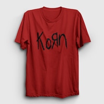 Presmono Unisex Logo Korn T-shirt Kırmızı