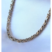 Beren Aksesuar Stainless Steel Erkek Zincir Çelik Kolye Gold