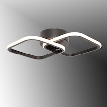 Tt405-2-Sy Tt Aydınlatma Mat Siyah 2 Li Kare Led Avize