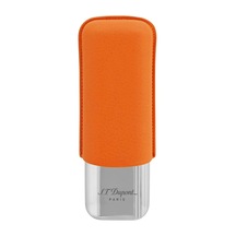 S.t. Dupont Deri Metal Puro Kılıfı Orange/krom 2li 60ring