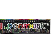 Penmark Plastik Standlı Fosforlu İşaretleme Kalem Seti 24 Renk