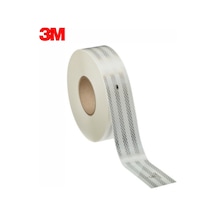 3M Reflektif Şerit 55 MM Beyaz Sert Yuzey 1 Mt