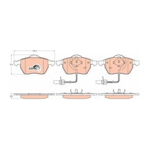 Vw Passat B5 On Fren Balatasi 1.9 Tdi 1997-2001 Trw Gdb1307