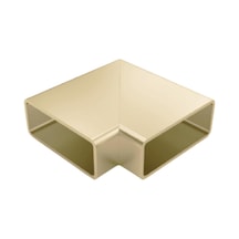 80x30 45 Derece Yandan Kanallı Dirsek Bronz Adet Bronz