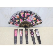 Plastik Renkli Yelpaze Çok Renkli