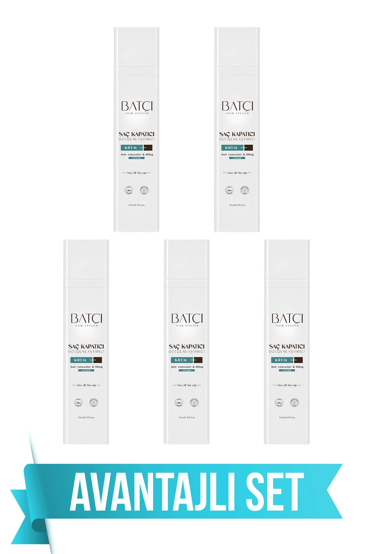 Saç Kapatıcı Dolgunlaştırıcı Sıvı Krem 50 Ml 5 Adet 1 Adet Tarak Hediyeli