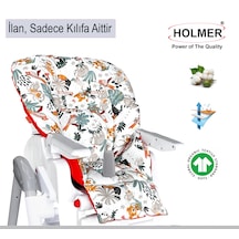 Leke Tutmaz Organik Mama Sandalyesi Minderi & Kılıfı Max-M Germanyg One Size Pembe