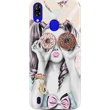 Reeder P13 Blue Plus Kilif Desenli Silikon Donut Girl 508338428