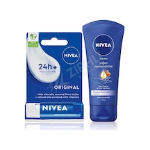 3 Adet Nivea El Kremi 75 Ml + Dudak Kremi 4,8 Gr Hediyeli