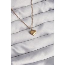 316l Çelik Gold Renk Kalp Model Love Kolye - Lisinya Altın