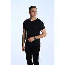 Eg38 Eko Slimfit Basic Tişört Siyah Siyah