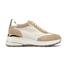 Tamer Tanca Kadın Hakiki Deri Pudra Sneakers & Spor Ayakkabı 298 7095 Bn Ayk Y26 Pdr Suet/bej/gold