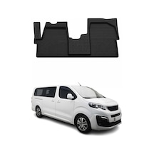 Peugeot Expert - Traveller 2018-2026 Uyumlu 4d Ön Havuzlu Paspas Kauçuk Siyah 1 Parça