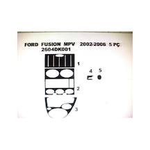 Ford Fusıon 2002-2006 5 Parça Torpido Kaplama Renk Kuş Gözü Maun