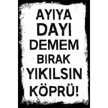 Yazılı Retro Ahşap Poster Renkli - 640244355 Renkli