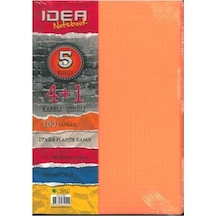 Çınar 4+1 17 x 24 Ayraçlı Defter(seperetaörlü) Pp Kapak Turuncu