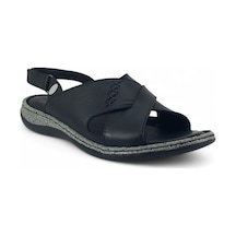 Mammamia D25ys-2525 Deri Comfort Kadın Sandalet Siyah