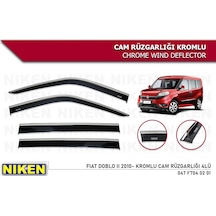Niken Doblo 2010-sonrası Kromlu Cam Rüzgarlığı 4 Lü