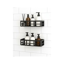 Yapışkanlı Duş Rafı 2 Adet Paslanmaz Banyo Şampuanlık Organizer Delmeden Montaj Geniş Kap Diğer