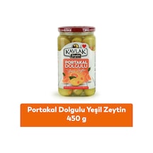 Portakal Dolgulu Yeşil Zeytin 450 Gr Cam Kavanoz