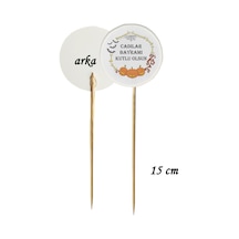 15 Cm Uzun Kürdan - 20 Adet Dekoratif Hallowen Cadılar Bayramı Baskılı Kürdan-10