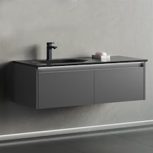 Orka Lisbon 110 Alt Modül + Lavabo Mat Antrasit Diğer