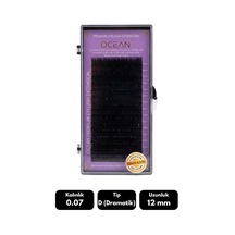 Ocean 0.07d Dramatik Kıvrım 12 Mm Soft Eyelash Doğal İpek Kirpik 16'lı