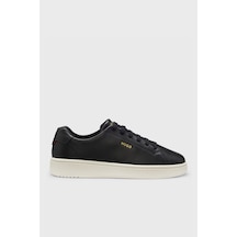 Hugo Deri Logolu Sneaker Ayakkabı Erkek Ayakkabı 50569002 007 Siyah