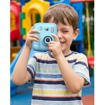 Çocuklar İçin Fotoğraf Makinesi Baskı Özellikli 4 Kağıt Rulo Hediyeli - Bayi Depom